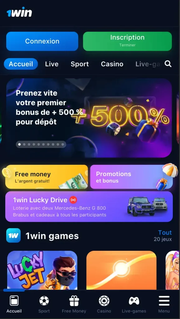 Application 1win
